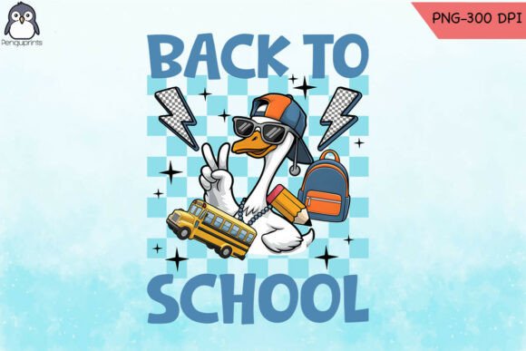 Back to School Chill Vibes Goose PNG: A Creative Resource for DIY Projects