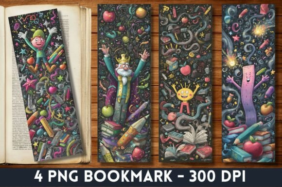 Back to School Doodle Chaos Fun Bookmark