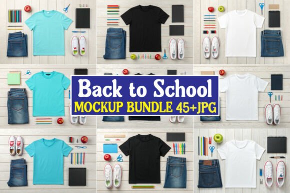 Back to School Mockup Bundle 08: A Practical Tool for Design Professionals
