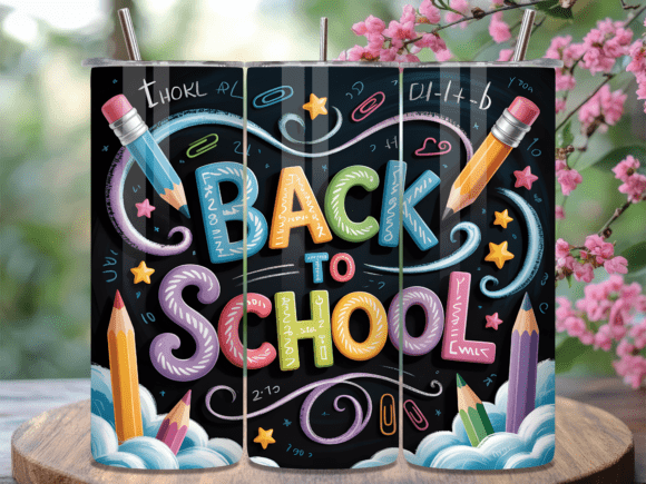 Back to School Pencils Tumbler Wrap: A Functional and Stylish Design for Sublimation