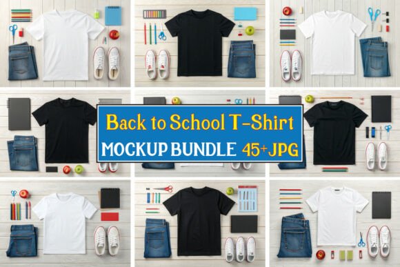 Back to School T-Shirt Mockup Bundle 12: A Practical Guide for Designers and Creators