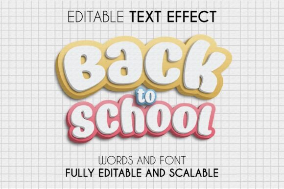 Back to School Text Effect: A Creative Tool for Seasonal Marketing and Educational Promotion