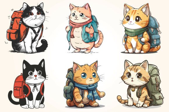 Cat 100 Days of School Clipart: A Creative Resource for Educators and Designers