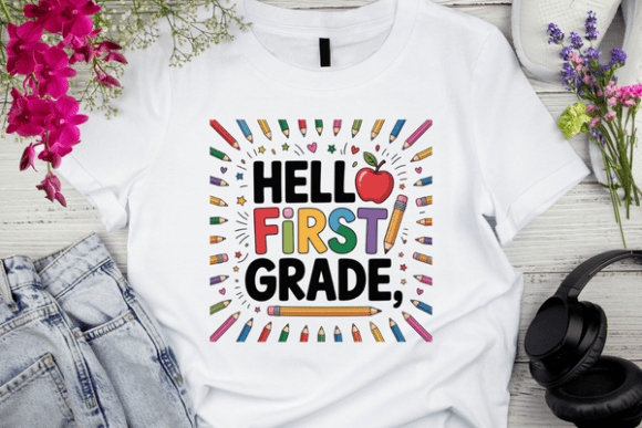 First Grade Student Back to School