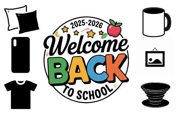 Welcome Back to School Summer Vacation T-Shirt Design